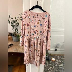 Tea collection size 7 girl dress light pink